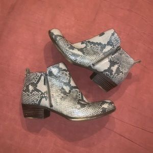 Lucky Brand Basel Bootie in Snakeskin
